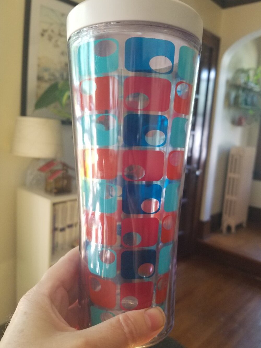 Double Walled Tumbler Beverage Cup w/ lid